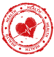 Red grunge stamp vector image