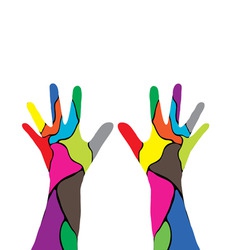Human hands vector image