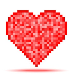 Heart Pixel Icon vector image