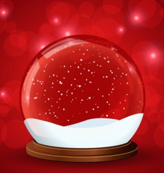 Snow globe vector image