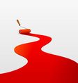 Red paint and roller Red paint and roller vector image