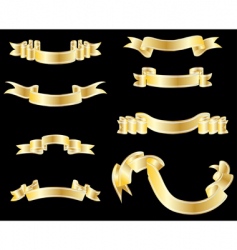 Ribbon set vector image