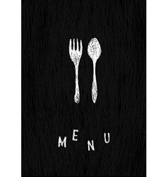 Creative menu template vector image