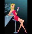 Sexy female model vector image