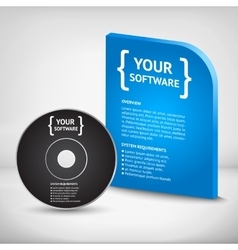 Cool Realistic Case for DVD Or CD Disk vector image