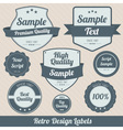 Retro labels vector image