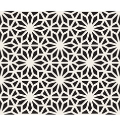 Seamless Black And White Geometric Hexagon vector image