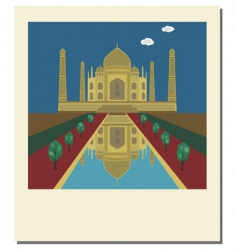 Taj Mahal photo vector image