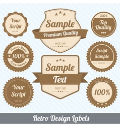 Retro labels vector image
