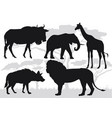 African savannah stock vector image