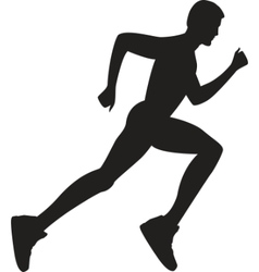 Man running vector image