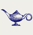 Magic lamp vector image