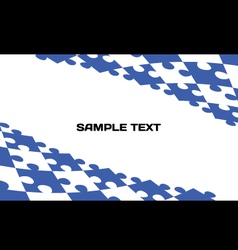 Puzzle template background vector image