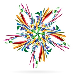 Abstract colourful star vector image