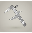 Vernier Caliper Icon vector image