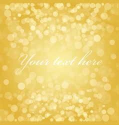 Gold blur background vector image