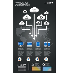 Infographic technology vector image