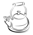 Teapot kettle vector image