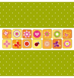 Abstract spring time flower vector image