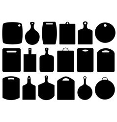 Set of kitchen cutting boards vector image