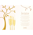 Elegant invitation template vector image