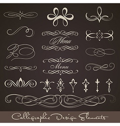 Calligraphic design vector image
