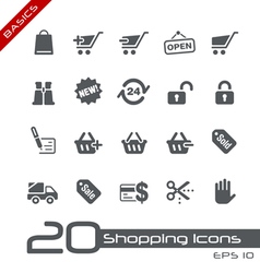 Shopping Basics Series vector image