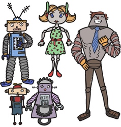 Robots vector image