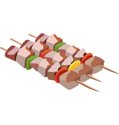 Skewers vector image