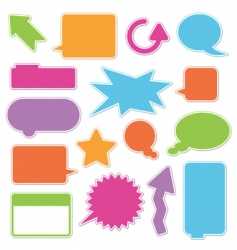 Text boxes vector image