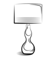 Drawing of the lamp vector image