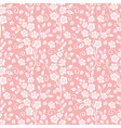 Flower seamless pattern background vector image
