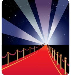 Red carpet vector image