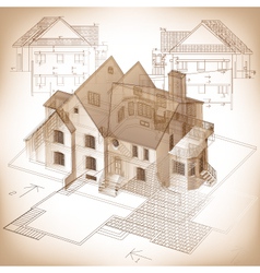 Architecture Plans vector image