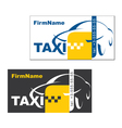 Taxi Firm Name Card vector image