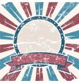 Old USA colors ring grunge vector image