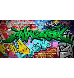 Graffiti wall vector image