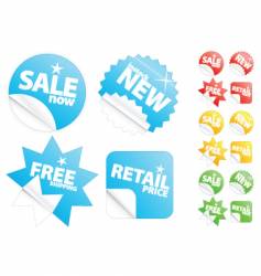 Retail stickers vector image