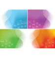Four backgrounds vector image