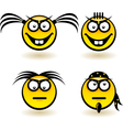 Cartoon faces vector image