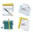 Office icon set vector image