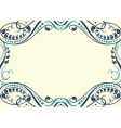 Ornament frame vector image