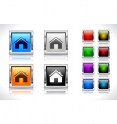 Buttons for web design vector image