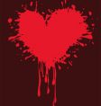 Valentine heart grunge illustration vector image