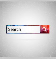 Abstract creative concept icon of search Abstract creative concept icon of search vector image