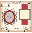 Vintage labels vector image