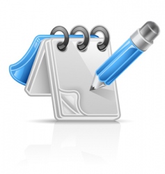 Notepad vector image