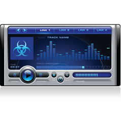 Mp3 media music player vector image