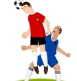 Football players in the game Football players in the game vector image