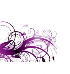 Purple bloom vector image